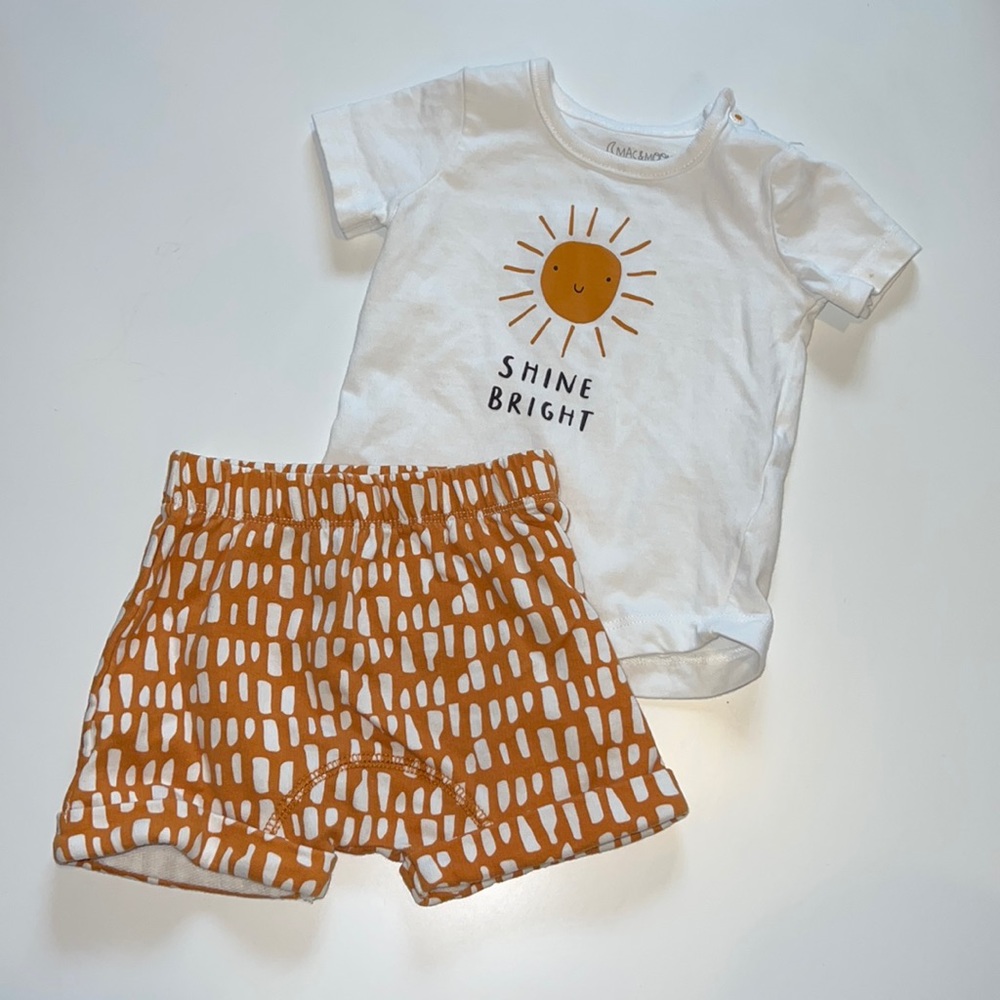 Mac & Moon Matching T-Shirt and Shorts Set for Baby